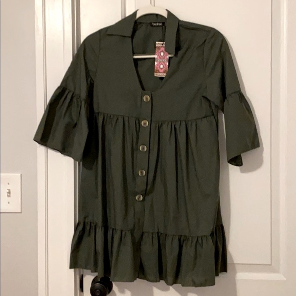 Dark green dress